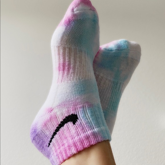 pastel tie dye nike socks